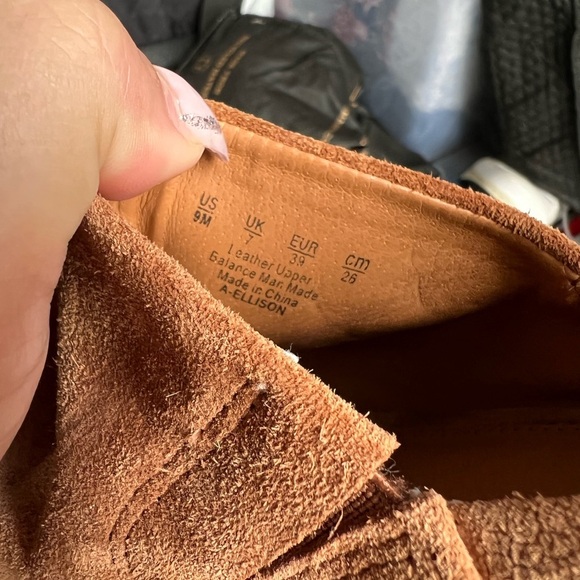 Franco Sarto A Ellison Brown Leather Bootie Block Heel Sandal - Picture 5 of 6